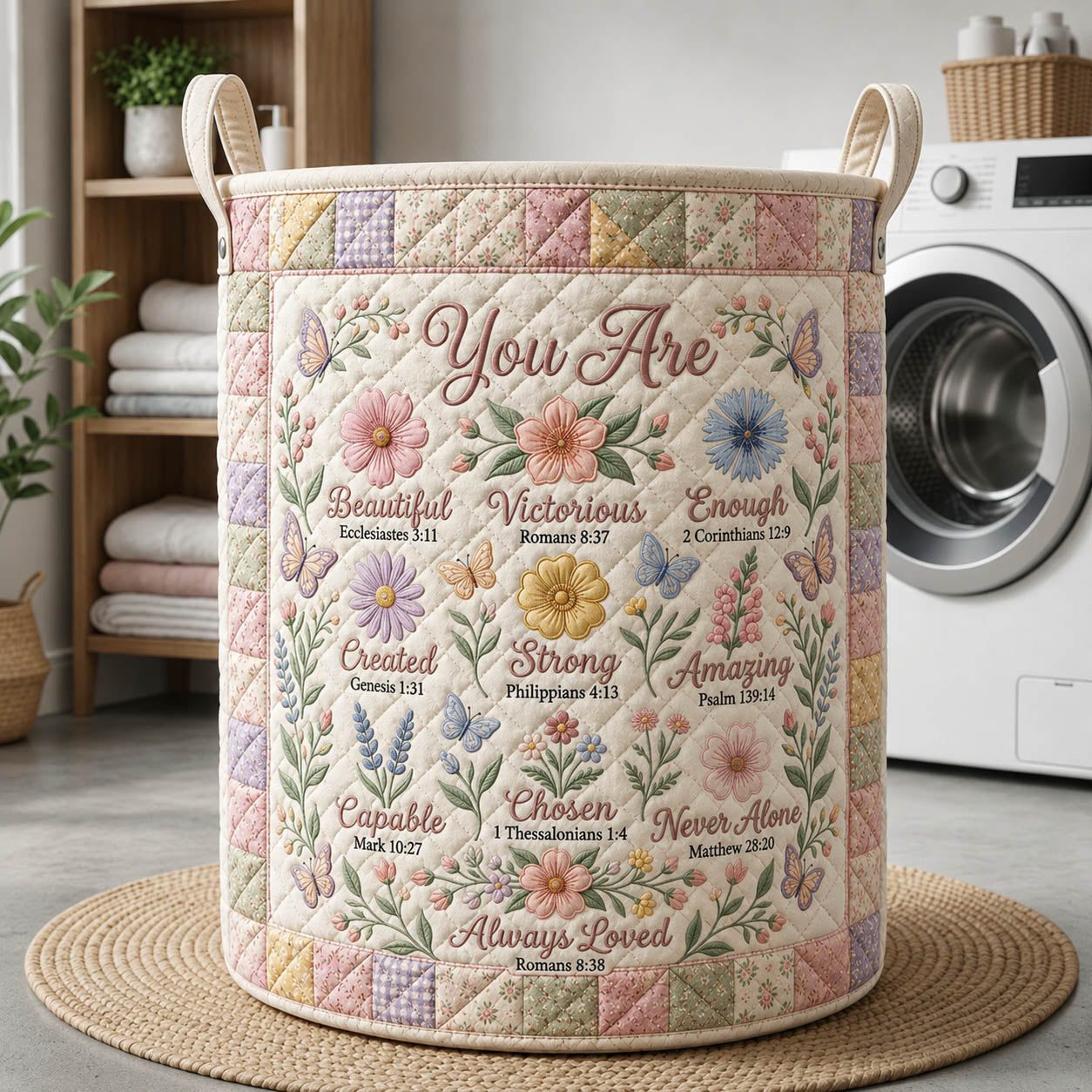 Faithful Christian Laundry Quilted Tote