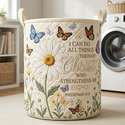 Faithful Christian Laundry Tote Bag