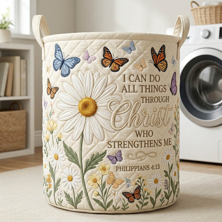 Faithful Christian Laundry Tote Bag