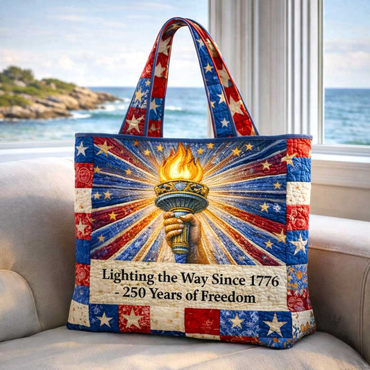 The Liberty Torch Quilted Tote