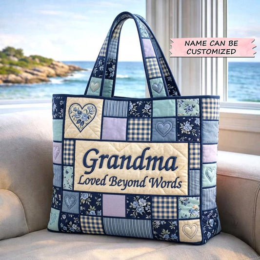 The Grandma Quilted Tote Bag