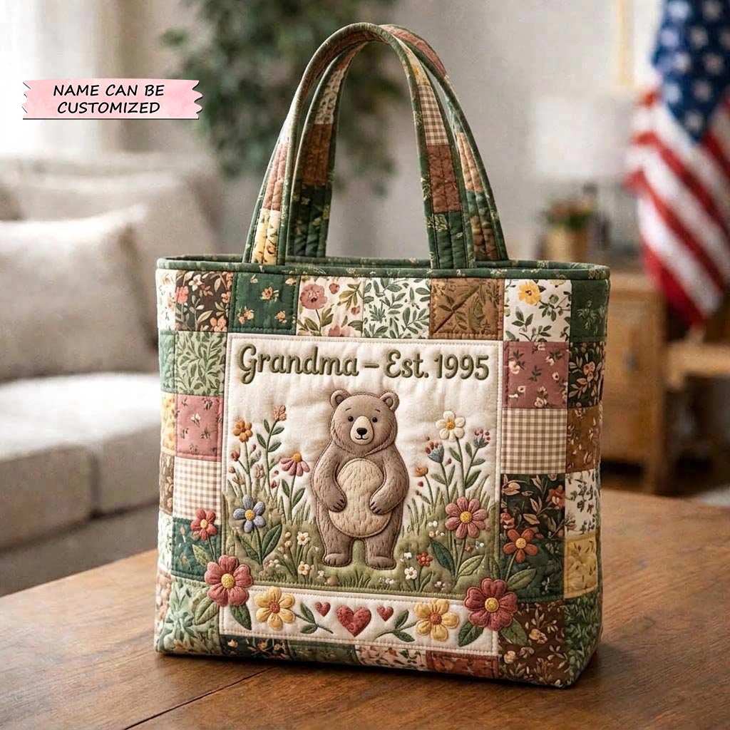 Everyday Floral Patchwork Tote Bag