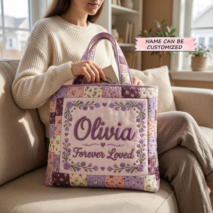 Floral Patchwork Flowers Tote Bag