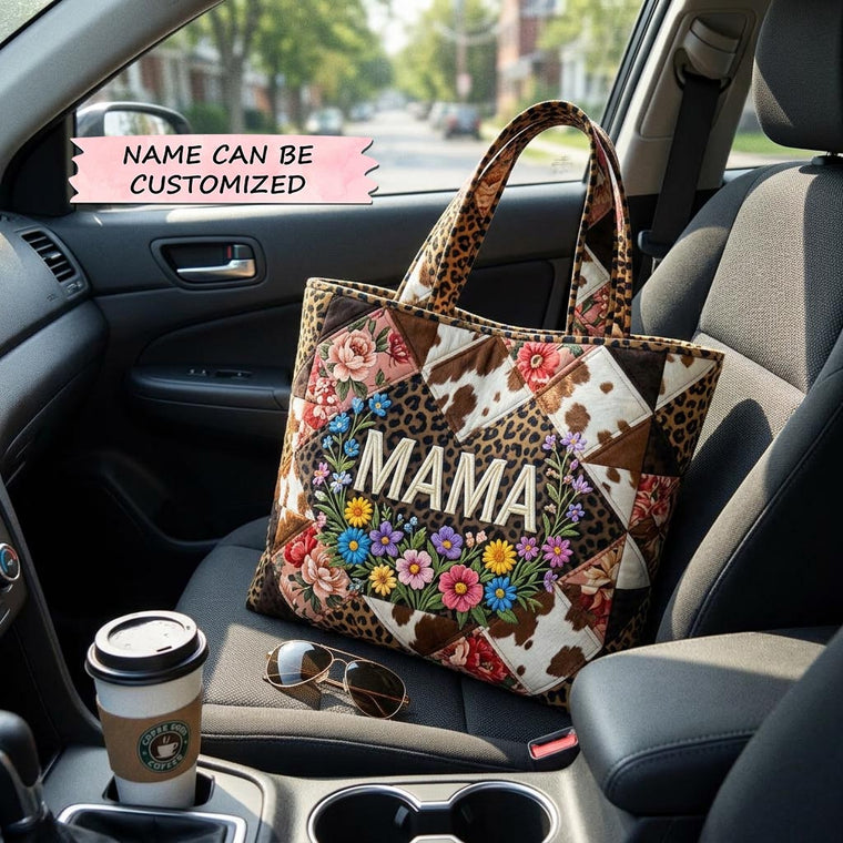 Everyday Floral Embroidery Tote Bag