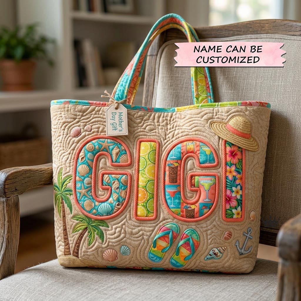 The Gift Quilted Tote Bag