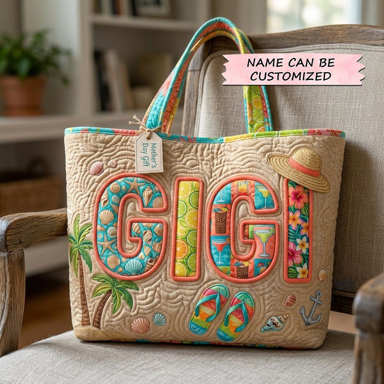 The Gift Quilted Tote Bag