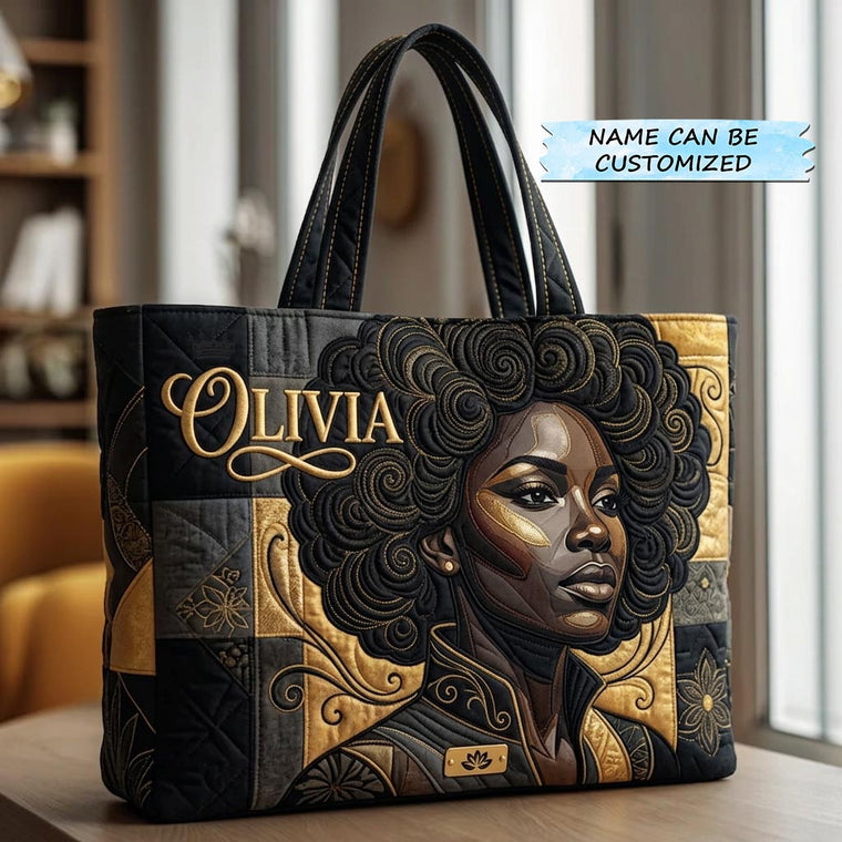 Everyday Custom Quilted Tote Bag