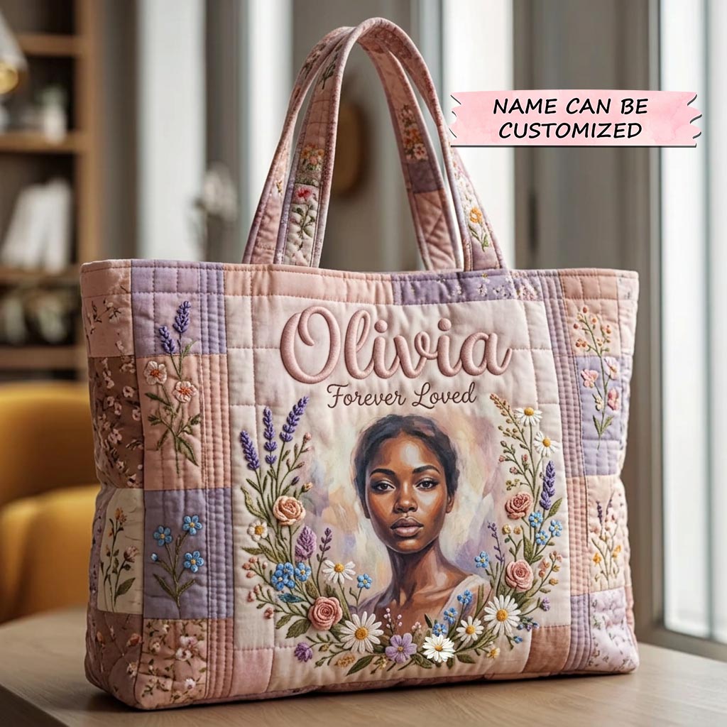 The Ebony Queen Quilted Tote