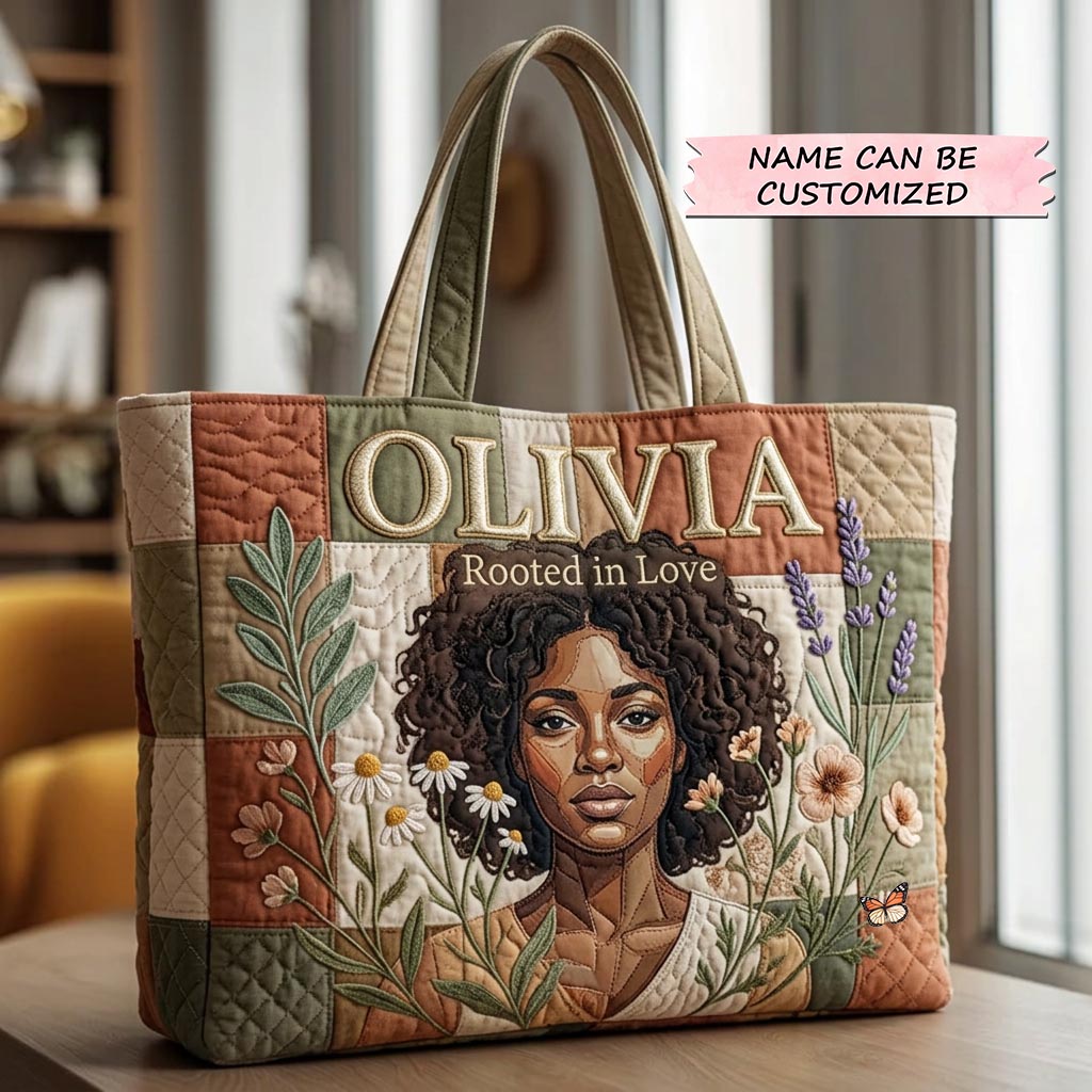 Rooted In Love Quilted Tote