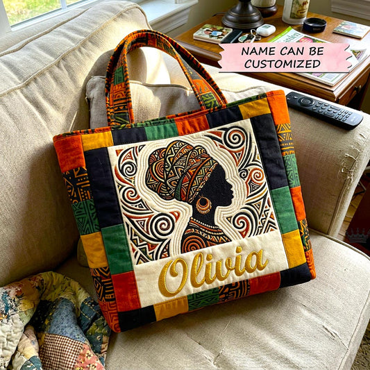 The Queen Silhouette Quilted Tote