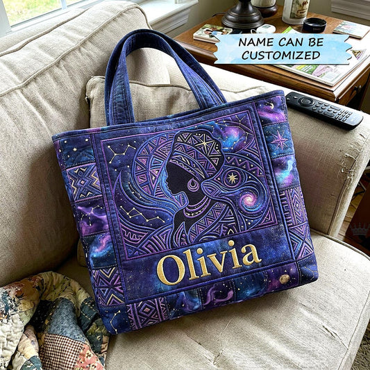 African Queen Silhouette Tote Bag