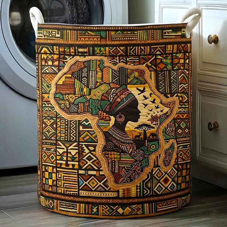 The Africa Legacy Quilted Laundry Basket GFTOMA10657C1 Tote