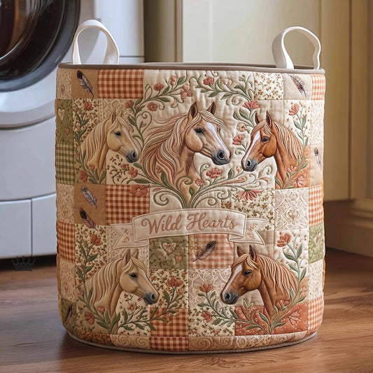 The Free Gallop Quilted Laundry Basket GFTOMA11566C1 Tote