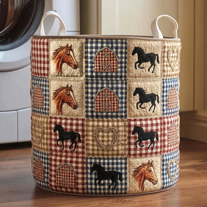 The Barn Home Quilted Laundry Basket GFTOMA11567C1 Tote