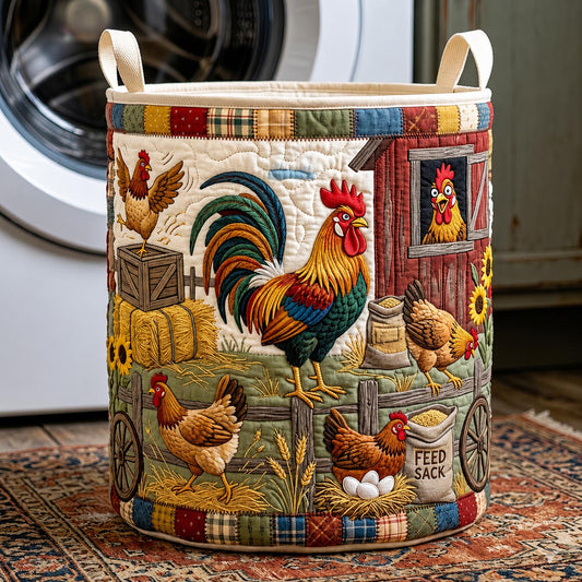 The Rustic Farm Quilted Laundry Basket Tote