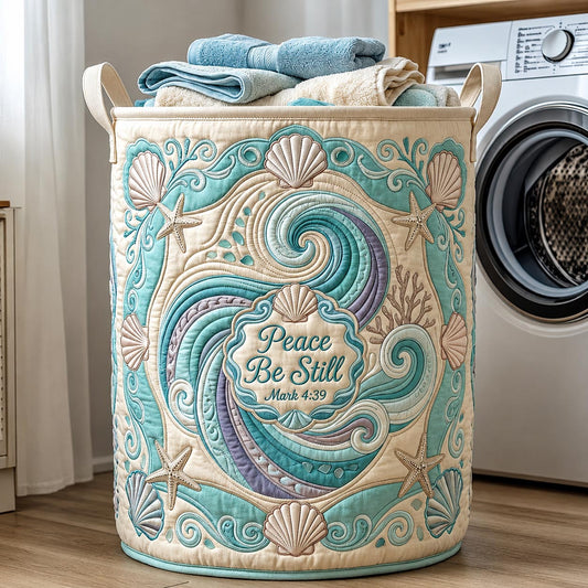 The Faith Tide Quilted Laundry Basket Tote