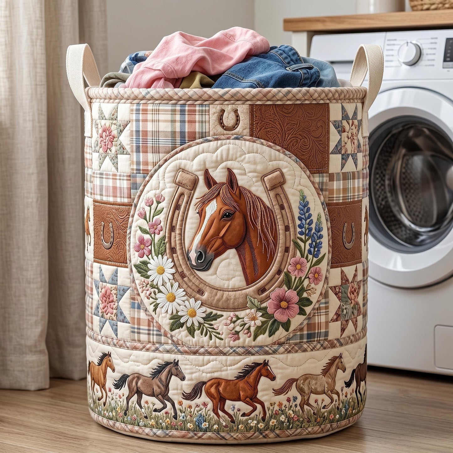 The Western Soul Quilted Laundry Basket C1 Tote
