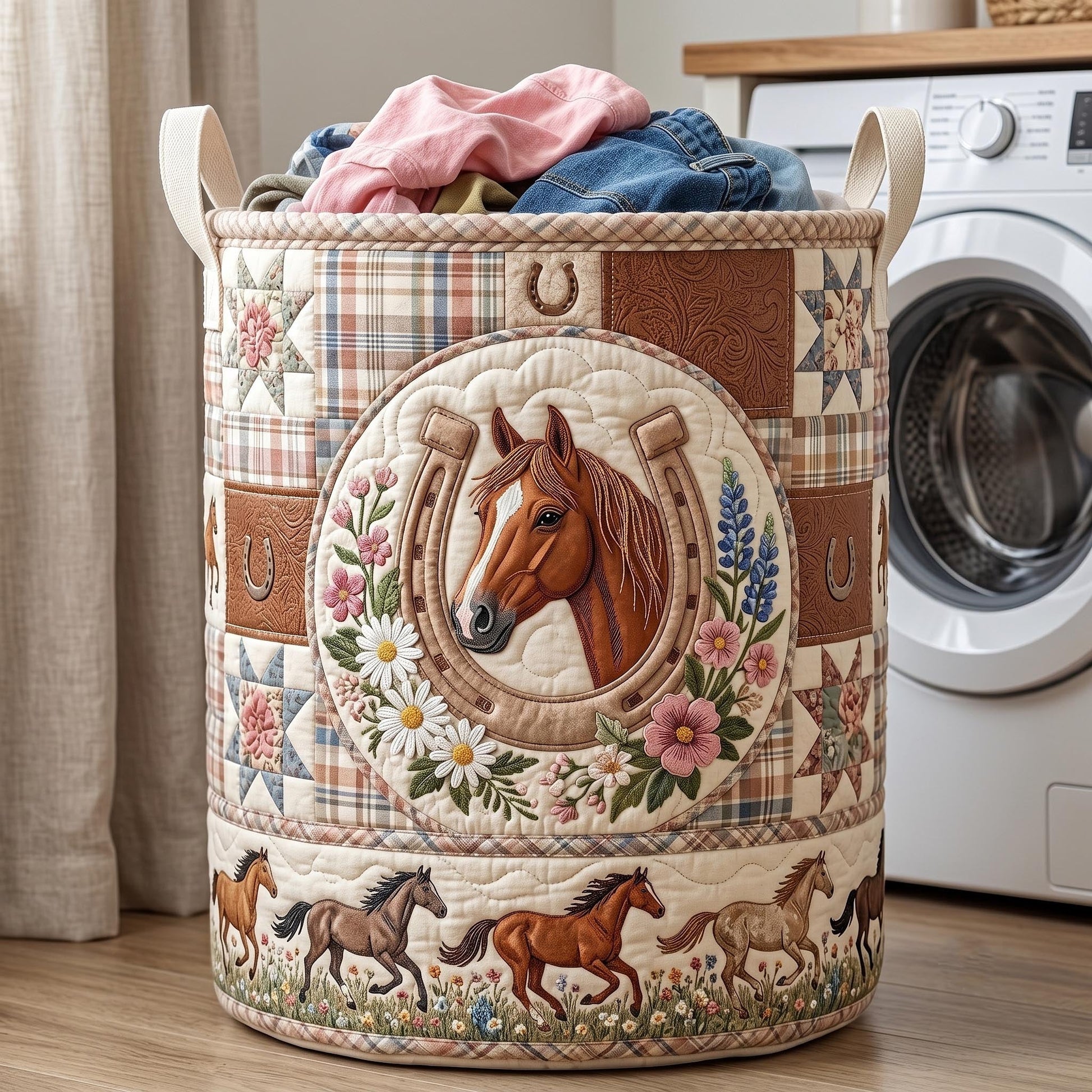 The Western Soul Quilted Laundry Basket C1 Tote