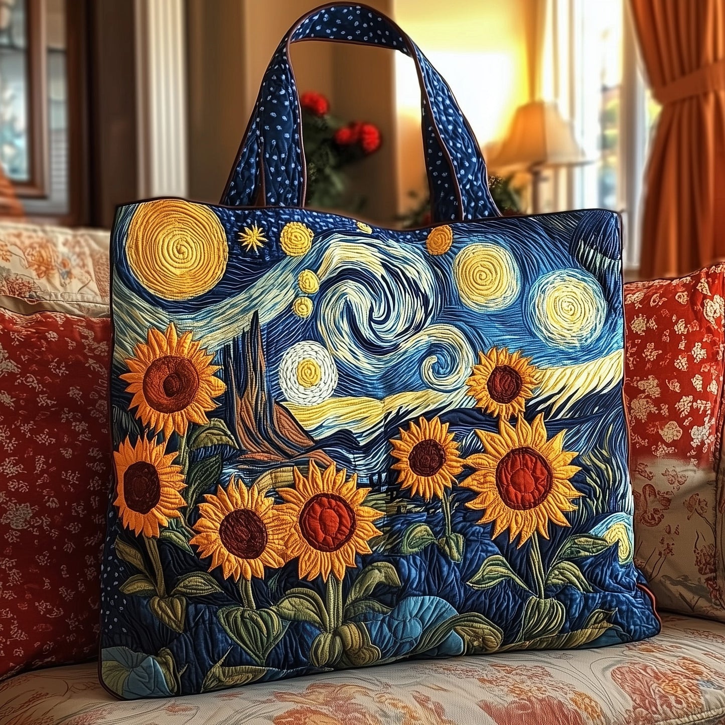 The Sunflower Delight Quilted Tote