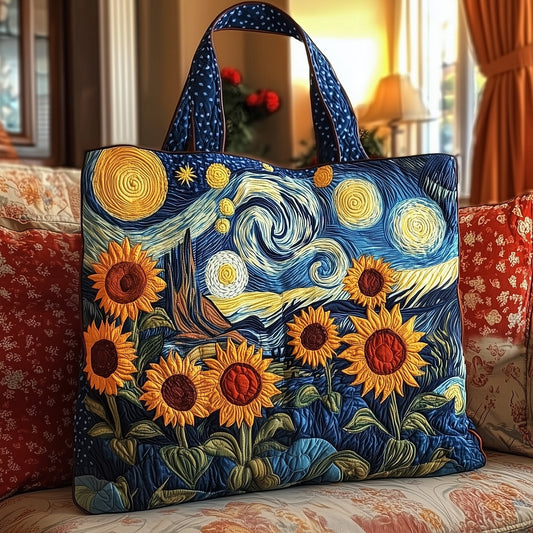 The Sunflower Delight Quilted Tote