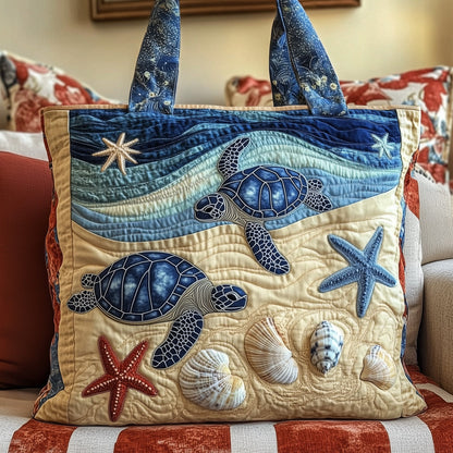 Everyday Sea Quilted Tote Bag