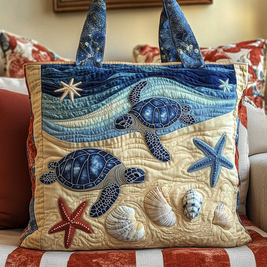 Everyday Sea Quilted Tote Bag