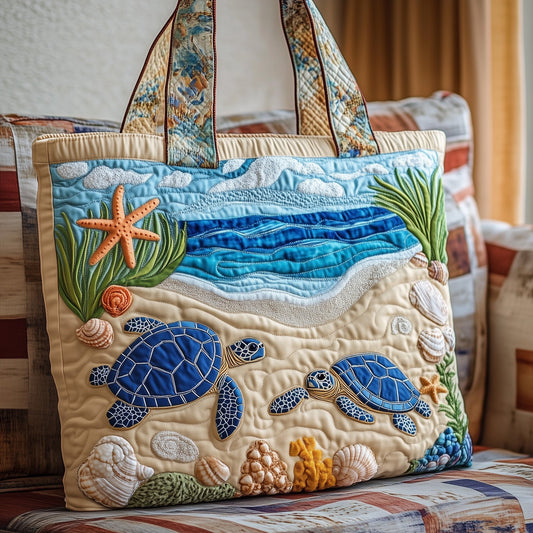 Sea Turtle Ocean Scene Tote Bag