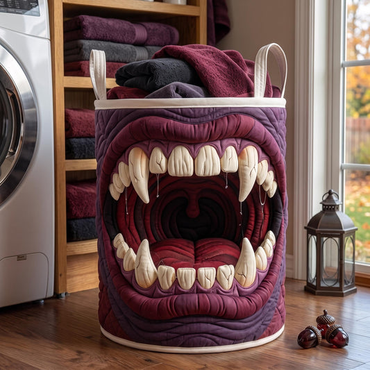 The Nightmare Hollow Quilted Laundry Basket Tote