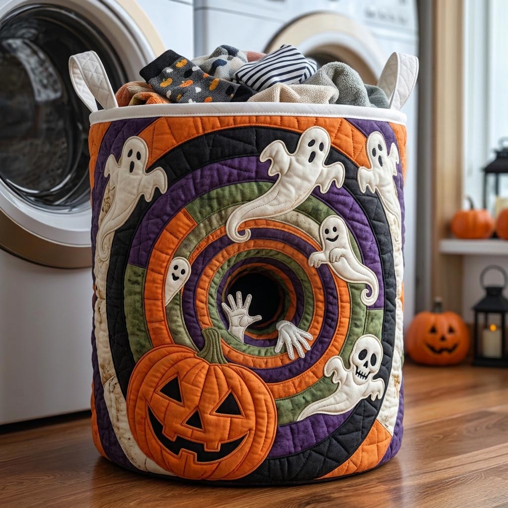 The Dark Hollow Quilted Laundry Basket Tote