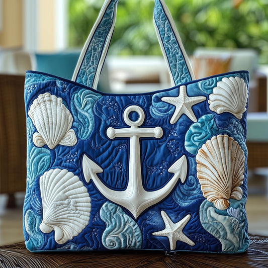 The Nautical Charm Quilted Tote