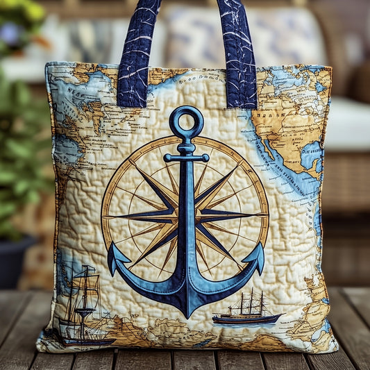 The Nautical Anchor Quilted Tote