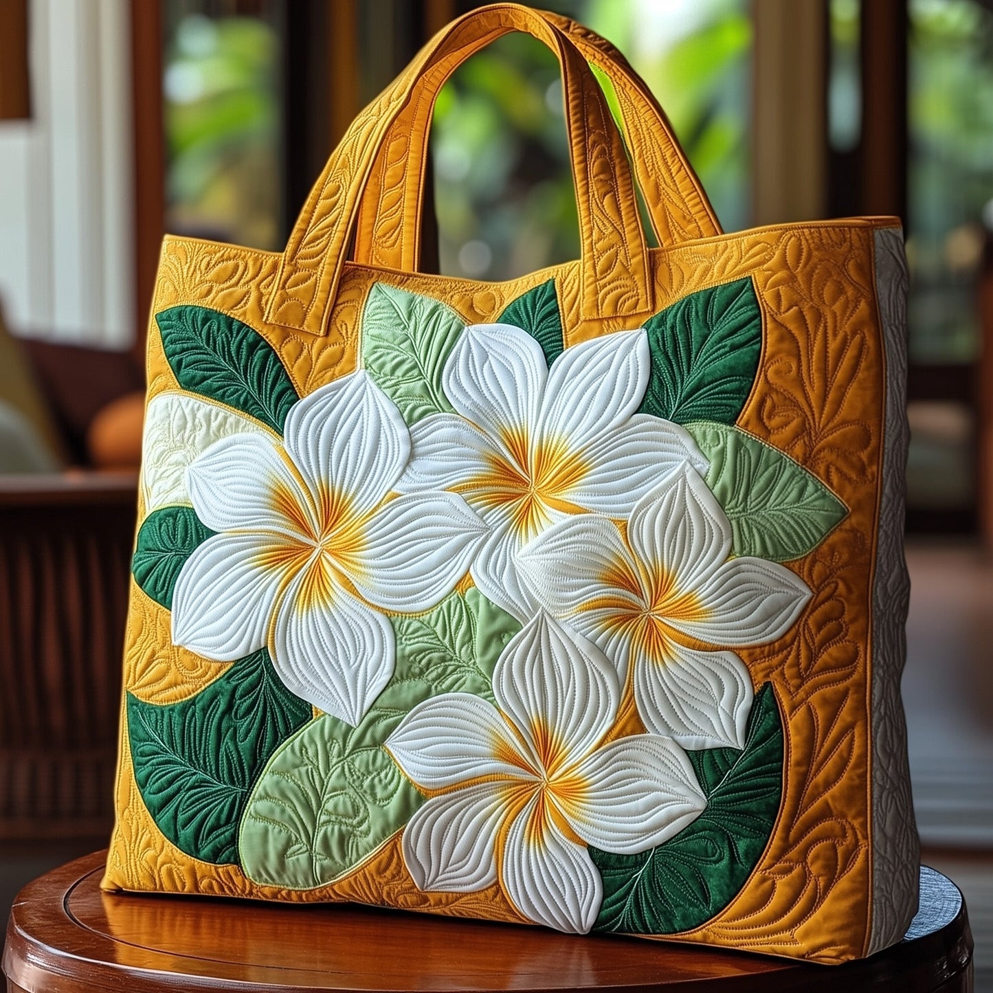 Plumeria Flower Bloom Tote Bag