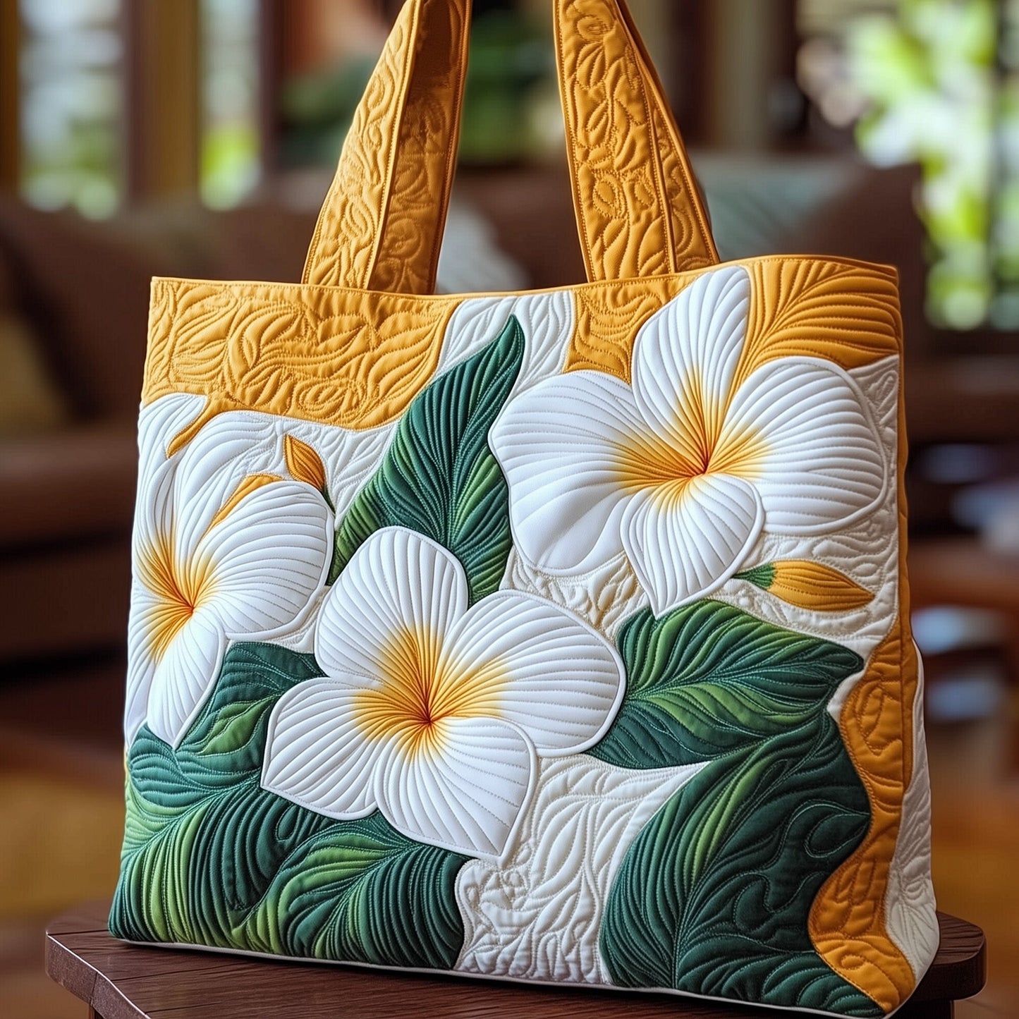 Everyday Bloom Quilted Tote Bag