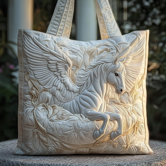 Everyday White Horse Tote Bag