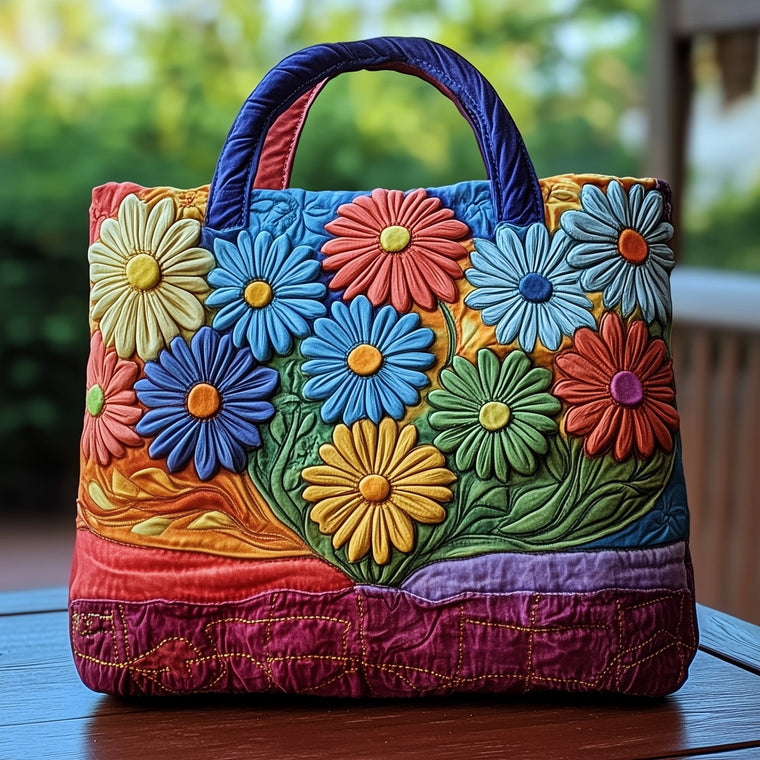 The Daisy Delight Quilted Tote