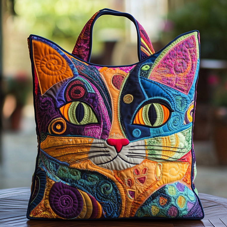 Everyday Purrs Quilted Tote Bag