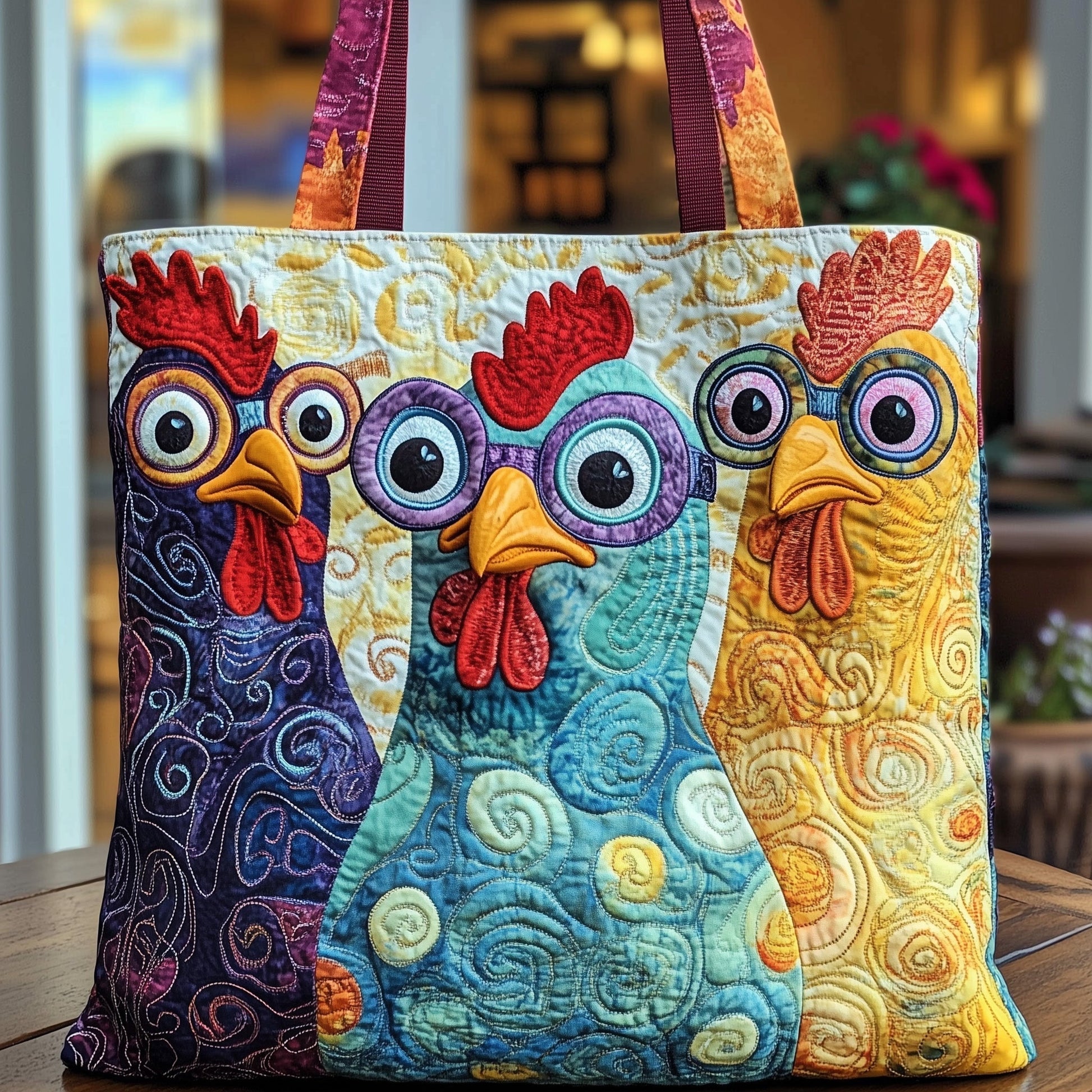 The Farmyard Friends Quilted Tote 1601