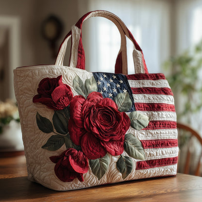 Everyday Floral Quilted Tote Bag
