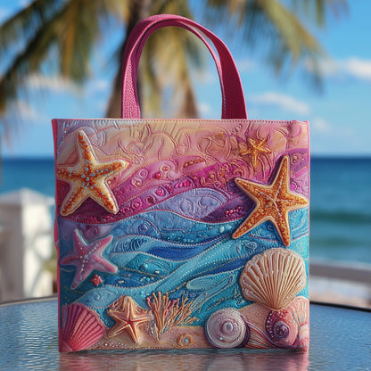 The Coastal Starfish Quilted Tote