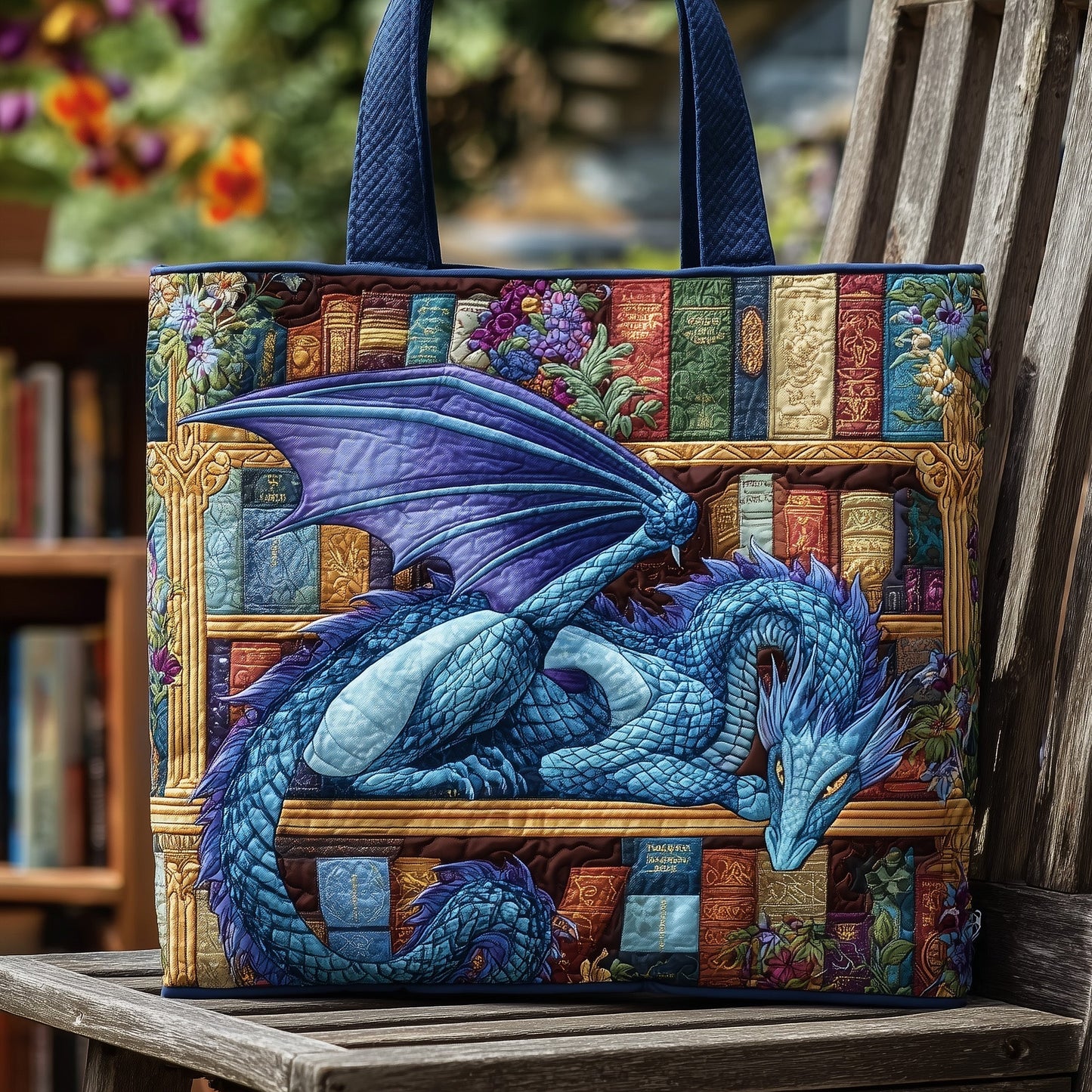 The Dragon Story Quilted Tote 1716