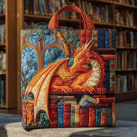 The Dragon Reader Quilted Tote 1720