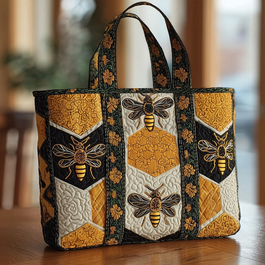The Bumblebee Charm Quilted Tote