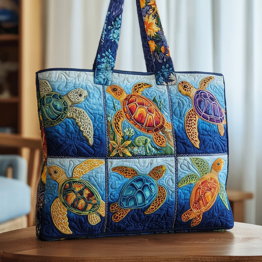 The Sea Turtle Quilted Tote 1800
