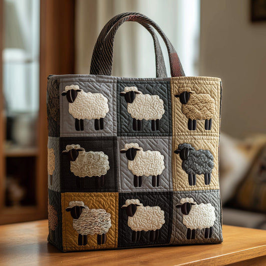 Everyday Sheep Patchwork Tote Bag