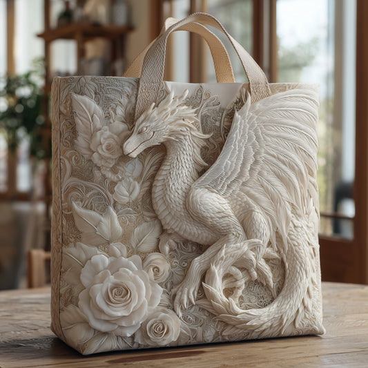 Everyday Dragon Floral Tote Bag