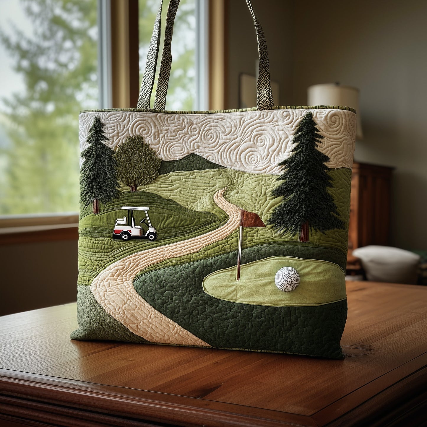 Everyday Fairway Dreams Quilted Tote