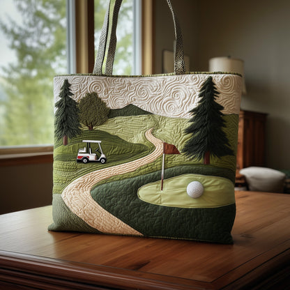 Everyday Fairway Dreams Quilted Tote