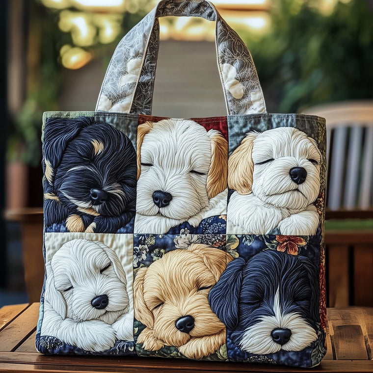 Schnauzer Dog Faces Tote Bag