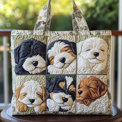 The Schnauzer Charm Quilted Tote 2468