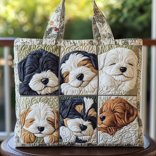 The Schnauzer Charm Quilted Tote 2468